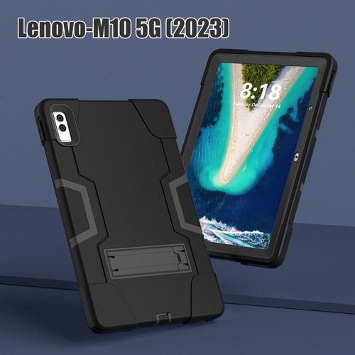 Pbb Capa Preta De Cor Contrastante Para Lenovo Tab M10 5g