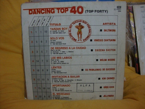Vinilo Dancing Top 40 Baltimora Paralamas Melba Moore D1