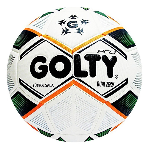 Balon De Futbol Sala Pro Golty Dualtech Color Verde