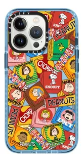 Case Para iPhone 12 Pro Max Snoopy Personajes Azul Casetify