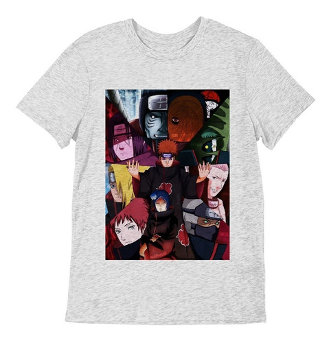 Playera Para Caballero Clan Akatzuki Naruto