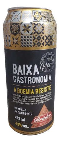 Cerveja Bruder Baixa Gastronomia Low Lata 473ml Artesanal