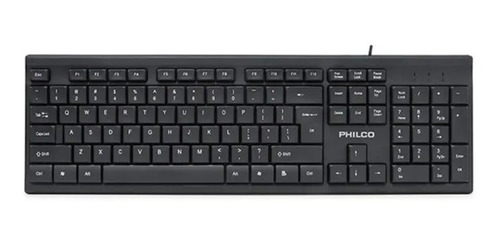 Teclado Philco Ck101 Usb 1.35m Negro