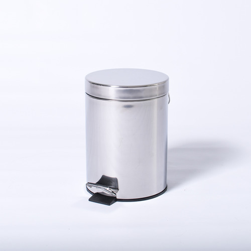 Cesto Tarro Tacho Papelera Otros Con Pedal Acero Inox. 3 Lts