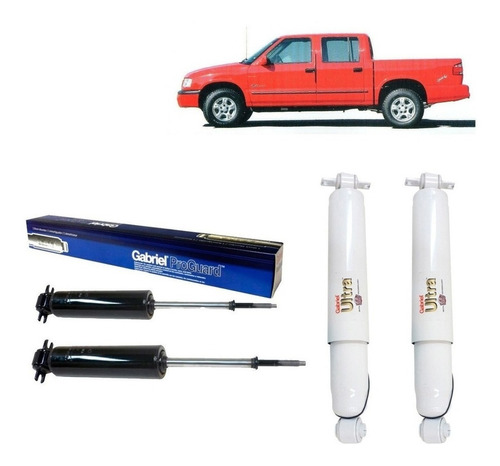 Kit Amortiguador Tras Del Para Chevrolet S10 2wd 1994 2004