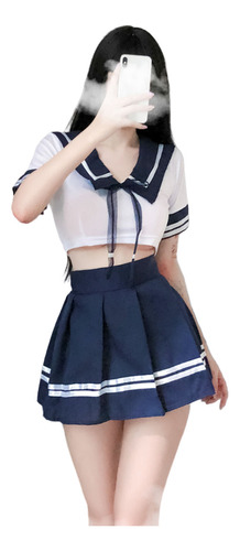 Sexy Lenceria Cosplay Sailor Seduccion Colegiala