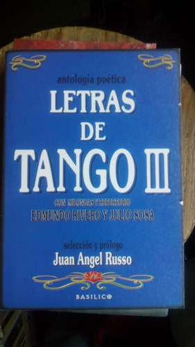 Letras De Tango 3 - Antologia Poetica  G6