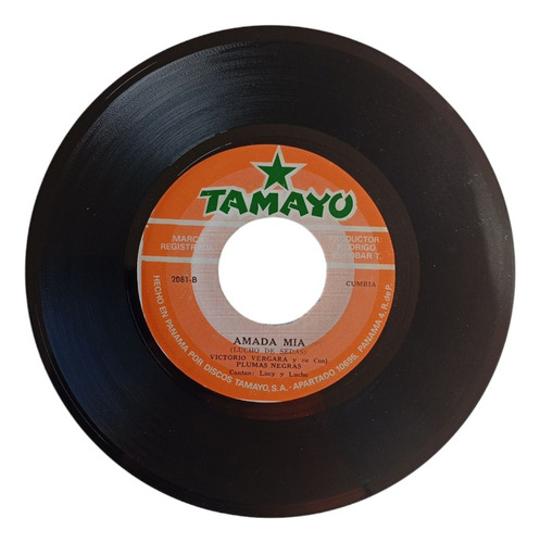 Vinilo Single De Victorio Vergara - Amada Mia ( H145 (Usado)