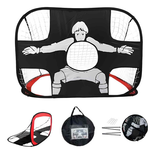 Arco De Fútbol Con Red 5 Tiros Doble Uso Para Entrenamiento