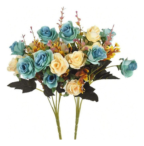 2pzs Flores Artificiales Boda Sosteniendo Un Ramo De Rosas