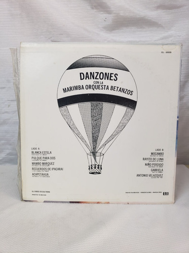 Danzones Con La Marimba Or (Usado)