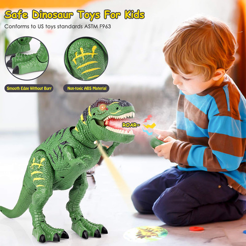 Dino Control Remoto Con Luz Led Para Niños De 3 5 Años