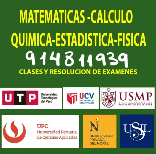 Profesor De Matematicas Calculo Fisica Quimica Estadística