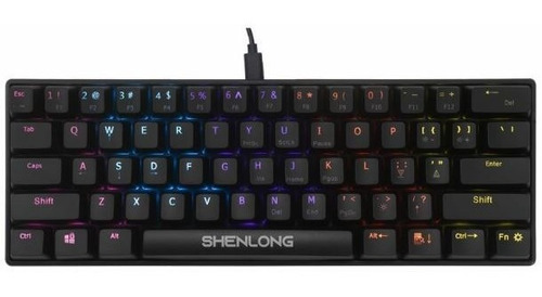 Teclado Mecánico Ultracompacto Shenlong Umk6100sb Rainbow