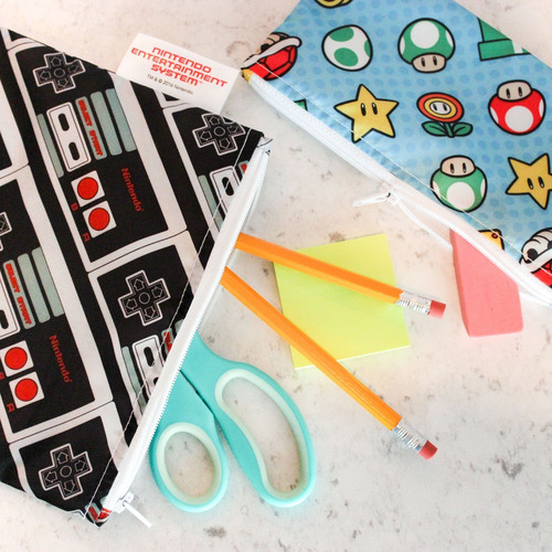 Bumkins Nintendo Super Mario Snack-bolsas, Reutilizables, La