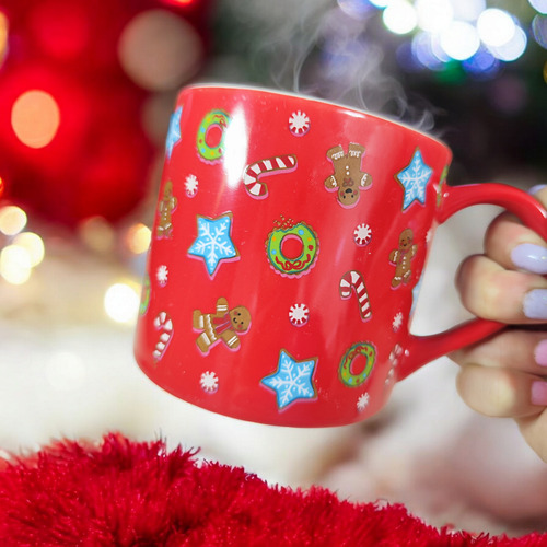 Taza Target Navideña Ceramica Navidad Rojo Navidad