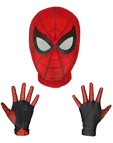 Máscara Y Guantes De Cosplay De Spiderman Miles Morales, Col