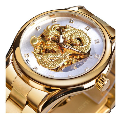 Relojes Forsining Classic Alloy Dragon Man