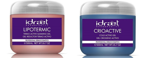 Kit X2 Geles Térmicos Quema Grasa Lipotermic Reduce Idraet