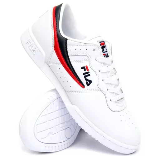 Tenis Fila Original Fitness Blanco Piel Retro Envío