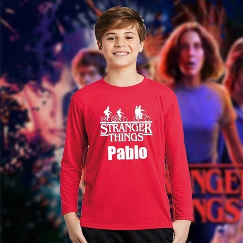 Camiseta Stranger Things Manga  Larga