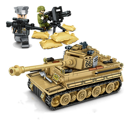 Minibuild Bloques Series De Soldado De Tanque Modelo Militar