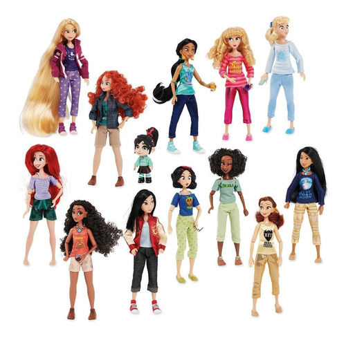 Disney Ralph Princesas Ariel Rapunzel Bella Frozen Elsa Anna