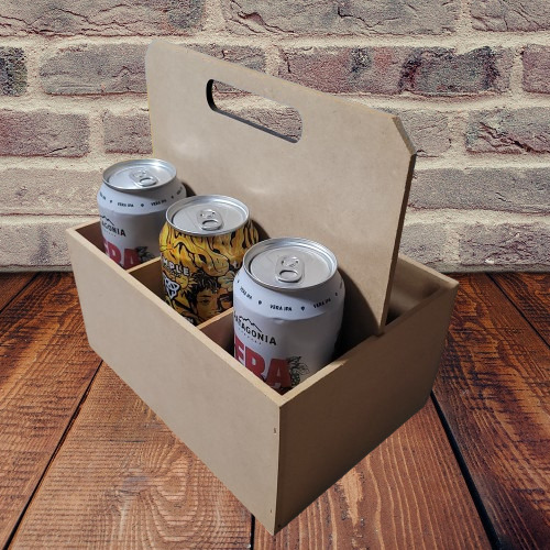 Cajon Para Latas O Porrones De Cerveza Fibrofacil Mdf X2unid