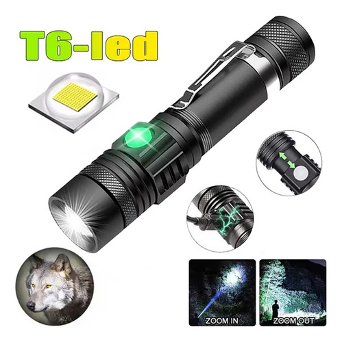 Lanternas Led De Alta Potência, Lanterna Com Zoom E Lâmpada