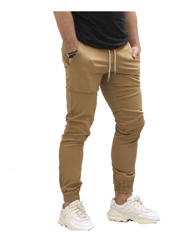 Jogger Gabardina Elastizada Liviana Con Cordón Todos Colores