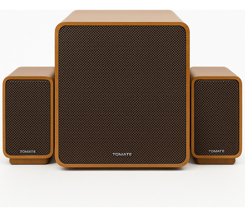 Caixa De Som 220w Subwoofer 10 Polegadas Bluetooth Madeira