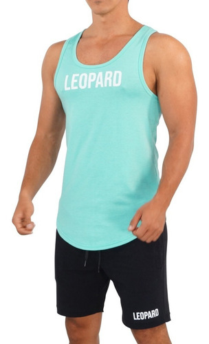 Playera John Leopard Gym Core Tank Leopard Gimnasio Full