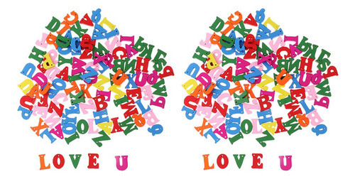 200pcs Juguetes Juegos Decorativos De Con Letras Mezcladas