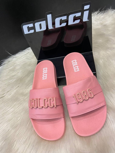 Slide Colcci 1986 Letreiro Rosa