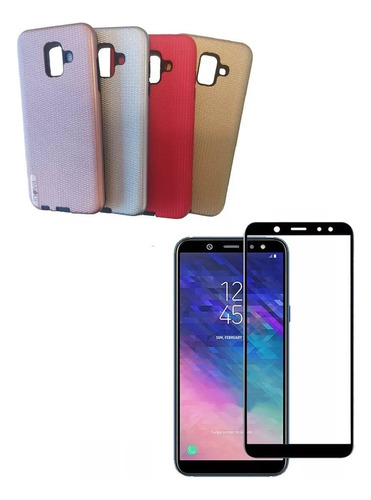 Funda Case Mas Vidrio Full Cover Samsung Galaxy A6 2018 