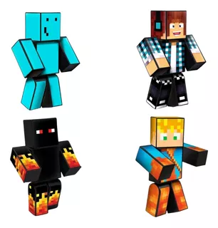 Boneco Problems + Athos + Authentic + Lopers 25cm Minecratf