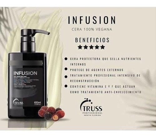 Imagem 3 de 5 de Truss Infusion Cera Vegana 650ml - Com Nota Fiscal