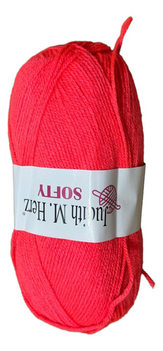 Lana Judith Ovillos X 100 Grs C/u Modelo Softy Lana Fina Coral 215