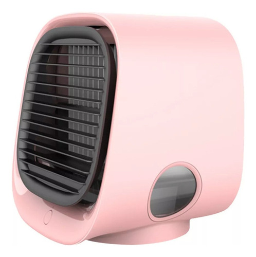 Mini Contenedor De Aire Refrigeración Led Enfriador De Color Rosa