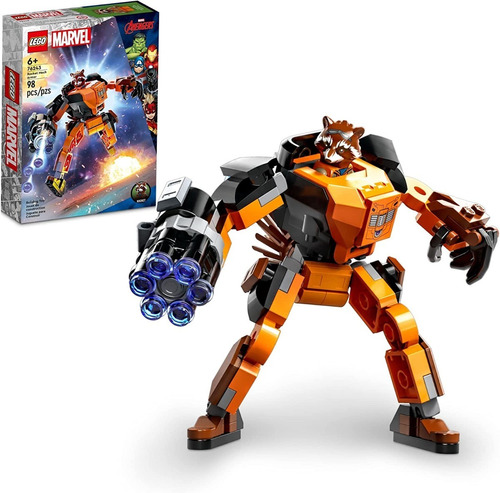 Lego Marvel Guardianes De La Galaxia Mapache Rocket Mech