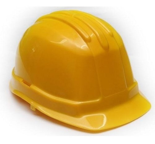 Casco De Seguridad Construccion Arnes Cremallera Amarillo