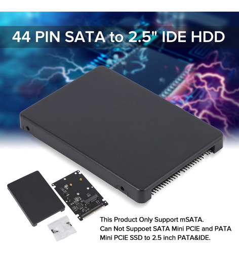 Adaptador Msata A Pata Msata De 44 Pines A Ide Hdd Ssd Msata