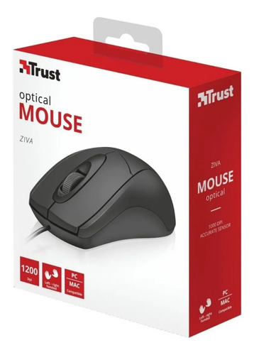 Mouse Trust  Ziva Optical negro