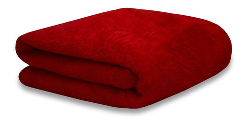 Cobertor Manta Soft Solteiro 1 Corpo Antialérgica Cor Vermelho