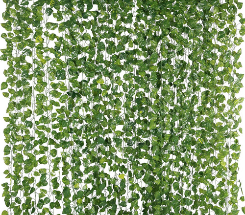 78 Ft 12 Pack Seda Artificial Ivy Vines Leaf Garland Pl...