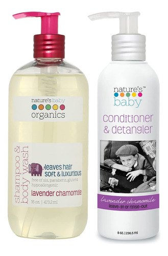 Nature's Baby - Champu Y Acondicionador Para Bebes, Champu P