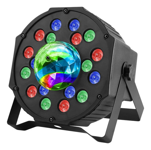 Rgb 18w Luces Par Led Activadas Por Sonido Bola ,4 Patrones