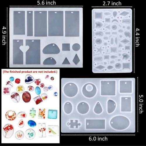 Molde De Resina Para Joyas, Silicona, Fundición Epóxica, 277