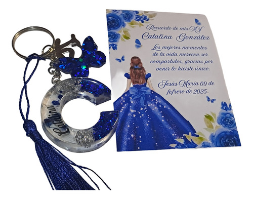 Llaveros De Resina X30+tarjetas+cajas Multicolor