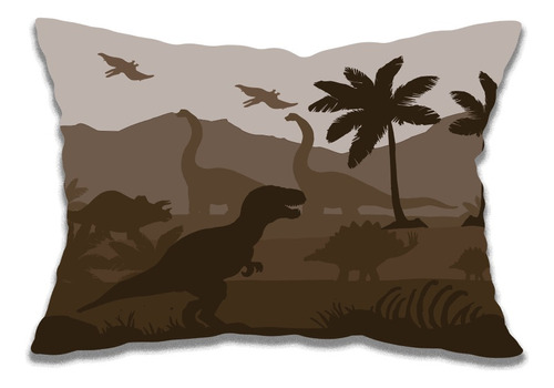 Fronha Avulsa Dupla Face Preto E Branco Game 65 Cm X 45 Cm Cor fronha jurassic Jurassic